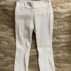 White pull on pants